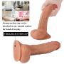 JDesto- 7.48inch Soft Handsfree Huge D&î`ldɔ Massage for Women DEPUR (Color : Flesh)