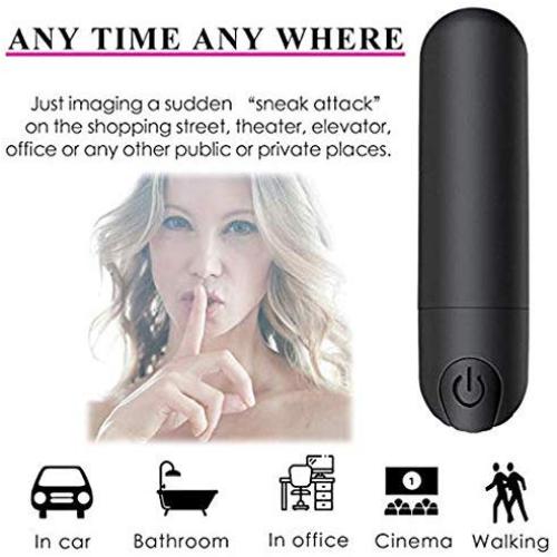 KADACHI 10 Powerful Mini Powerful Bullet Shape Personal Vibration Massage Tools - Rechargeable Hand-held Finger Massage for Portable Pockets, Easy to Carry - Wireless Stick Massager