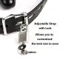 Yove Lockable Realistic Dildo Penis Mouth Gag with Lock Adjustable Bondage Leather Strap On BDSM Adult Sex Toy Black