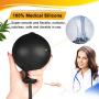 Inflatable Butt Plug, Body-Safe Silicone Anal Balloon Pump with Quick Release Valve Stretch Anal Sex Toys for Beginners and Advanced Users (Black Screw Style)