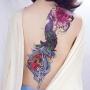 Leoars 4 Sheets Large Arm Temporary Tattoos and 4 Sheets Full Arm Sleeve Tattoo Sticker, Big Peacock Lotus Rose Fake Tattoos Sleeve Body Art for Women Men