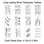 Tiny Word Temporary Tattoos 30 Sheets Fake Black Tattoo Stickers for Women Men kids Boys Girls Adults Small Temp Tattoo Paper for Body Art Hand Face Arm Leg Neck Decorations DIY Beauty Fashion Designs Tiny Word Temporary Tattoos 30 Sheets Fake Black Tattoo Stickers for Women Men kids Boys Girls Adults Small Temp Tattoo Paper for Body Art Hand Face Arm Leg Neck Decorations DIY Beauty Fashion Designs