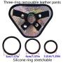 WYSXQ 9.45 Inches Wearable Strap On Cup Adjustable Belt Brown Meimeide