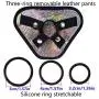 WYSXQ 9.45 Inches Wearable Harness Panties Couples Purple Meimeide