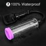 Male Enlarge Massager Pump,YUECHAO Penis Pump Penis Enlargement Vacuum Pump for Extended Erection Larger Girth Prolonged Fun Waterproof Sex Toy Penis Enlarger with 3 Penis Ring