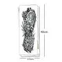 Pinkiou Temporary Tattoo Full Arm Body Stickers Arm Shoulder Tattoo For Man Women Buddha, Skull, Eagle eye, Beauty and Beast Etc (18-0093)