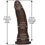 Doc Johnson Vac-U-Lock - 7 Inch Thin Dong - Platinum Premium Silicone - F-Machine and Harness Compatible Dildo - Chocolate Doc Johnson Vac-U-Lock - 7 Inch Thin Dong - Platinum Premium Silicone - F-Machine and Harness Compatible Dildo - Chocolate