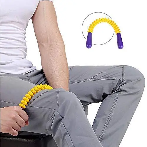Flexible Muscle-Hugging Leg Massager - Massage Stick Roller for Calf, Shin, Hamstring, Thigh and Foot Sole - Bendable Cane for Deep Tissue Relaxation Flexible Muscle-Hugging Leg Massager - Massage Stick Roller for Calf, Shin, Hamstring, Thigh and Foot Sole - Bendable Cane for Deep Tissue Relaxation