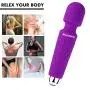 ARJOSPO Personal Wand Massager for Foot Back Neck - Upgraded with 20 Patterns - Cordless,Mini,Therapeutic Powerful and Hand held Waterproof, Whisper Quiet,Rechargeable for Stress Relief ARJOSPO Personal Wand Massager for Foot Back Neck - Upgraded with 20 Patterns - Cordless,Mini,Therapeutic Powerful and Hand held Waterproof, Whisper Quiet,Rechargeable for Stress Relief