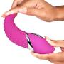 Textured Tongue Vibrator with 7 Powerful Vibrating Functions for G-Spot and Clitoral Stimulation - High Quality Silicone Material