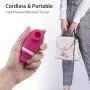 Sucking & Licking 2 in 1 Clitoris Vibrator for Double Stimulation, Adorime Clit Sucker Tongue Vibrator Stimulator for Oral Sex Solo Blowjob, Nipples Massagers Cunnilingus Sex Toys for Women or Couples