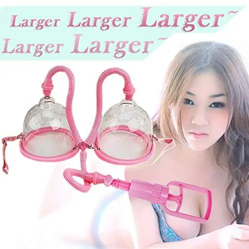 XSEXO Female Breast Pump Enlargement Enhancement Enlarge Cups (Pink) XSEXO Female Breast Pump Enlargement Enhancement Enlarge Cups (Pink)