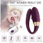EDALL Wireless Remote Control U-Shaped Wearable USB Charging Waterproof Design 10 Speed Suction Massage G Point Female and Male Waterproof Sexy Toy Couple