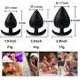 KM19-3Pcs/Size Silicone Plug Anale T-Base Soft Medical Grade Silicone Plug for Beginner (Black) KM19-3Pcs/Size Silicone Plug Anale T-Base Soft Medical Grade Silicone Plug for Beginner (Black)