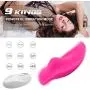 Invisible Wireless Remote Control Wearable Vibrantor 9 Vibration Frequencies Waterproof USB Rechargeable for Women Couples - Pink