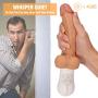 Realistic Dildo-Vibrator Lifelike Thrusting & Vibrating Silicone Dildo for Anal Vagina G-spot with 10 Vibrations & 6 Telescopic Speeds Featured Waterproof Rechargeable Quite Sex Toys for Women Orgasm
