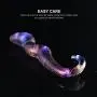 Utimi Butt Plug Glass Anal Plug Prostate Massager Adult Sex Toys for Men or Couples in Unique Curvy Shape
