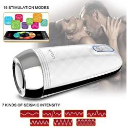 JSFQ Sex Realistic Mans Love Toy Sexy Underware for Man six Love Toy for Man Heating Telescopic Male Mâstubràtion Cup Love Toy T-Shirt Confidential Delivery