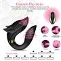 UTIMI Clitoral Vibrator G Spot Wearable Vibrators C Shape Stimulator Adult Sex Toys with Remote Control for Women and Couples