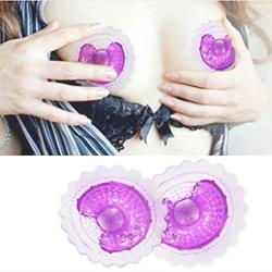 Nipple Breasts Stimulator Electric Vibrator for Women Breast Enhancement Massager Sex Toys Female Nipple Cover Sucker Clip,Female Masturbation Breast Enlarge Massager,1 Pair