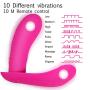 Clitoral G-Spot Vibrator, Xocity, Dildo Vibrator with Wireless 10M Remote Contral and 42°C Heating Function 10 Vibration Modes, Wearable Vibrator Adult Sex Toy for Women Female Couples