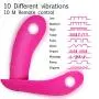 Clitoral G-Spot Vibrator, Xocity, Dildo Vibrator with Wireless 10M Remote Contral and 42°C Heating Function 10 Vibration Modes, Wearable Vibrator Adult Sex Toy for Women Female Couples