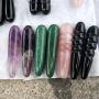 lgw crystal Natural Quartz Massage Wand.Rose Quartz Massage Wand. Obsidian Massage Wand (Rose Quartz)