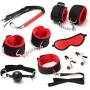 Massage Toys Dress&Funny Toys Blockage Toyss Handcuffs Whip Chests Clip Blindfold Breast Games Private Funny Toys Kit for Couples,Option 14