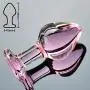 ZhengYa 3PCS Crystal Glass Butt Plug Adult Toys Sex Toys G-spot Stimulator Crystal Glass Pleasure Wand Anal Plug for Couple