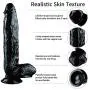 Lifelike Wand 11.8-inch PVC Toy Suitable for Beginners Soft and Odor-Free Strong Sucker Hands-Free Interactive Play Anniversary Gift (Color : Black) Lifelike Wand 11.8-inch PVC Toy Suitable for Beginners Soft and Odor-Free Strong Sucker Hands-Free Interactive Play Anniversary Gift (Color : Black)