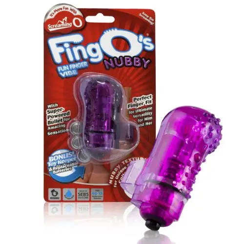 SCREAMING O FingOs Fun Finger Vibe Nubby, Purple SCREAMING O FingOs Fun Finger Vibe Nubby, Purple