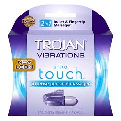 Trojan Vibrations Vibrating Ultra Touch [This Unique Vibrator Attaches to Your Finger, Giving You Enhanced Stimulation.