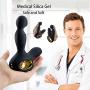 Male Prostate Massager Vibrating Anal Sex Toys with 3 Speeds Rotating +10 Speeds Vibrating- Heating Wireless Remote Anal Butt Plug for Men Women and Couples