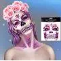 Leoars Full Face Gems Jewels, Halloween Temporary Face Tattoos, Rhinestone Face Jewels Tattoo Stickers, Crystals Body Gems Stick on Face for Festival Rave Party Outfit