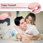 G-Spot Vibrator,Hizek Waterproof Clitoral Nipple Anal Vagina Vibrator with Quiet Dual Motor 9 Vibration Modes and Wireless Remote Control,Adult Sex Toy for Couples Fun or Women Solo Play(Pink)