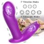 Wearable Vibrator G Spot Vagina Clitoris Stimulator Remote Control Vibrate Masturbation Dildo with 7 Pulsation Modes Waterproof Rechargeable Butterfly Vibrator Silicone Adult Sex Toys for Women Couple