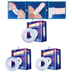 GUANGSHAN Male Pe~NIS Ring Ere~ction Enlarger Enhancer Rings Adult Séx Toy for Men