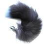 AKStore Wild Small Stainless Steel Foxs Tails Anal Butt Plug,Anal Tail Sex Toys, Sexual Show,SM Special Butt Plug Anal Stimulator for Women Suppositories Cospaly(Black)