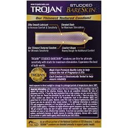 Trojan Studded Bareskin Lubricated Condoms