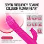 Sucking Silent Wireless USB Cable Rechargeable Waterproof Telescopic Dual Motor Pleasure 12 Speeds Mode Long Cordless Rábbít Vǐbrǎtǒr Body Aches Pains Recovery Rotating Massager