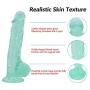 TTQQJJ 9.25 Inch Stick Perfect Love Toy - with Powerful Suction Cup - Green - Daxuedayi2.1