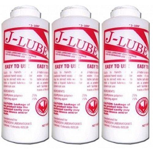 J-Lube Anal sex, Fisting Powder Mix Water Anal Personal Lubricant Makes 6-8 Gal 10 Oz Lube (3x296 ml / 10 oz)