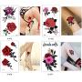 25 Sheets Tiny Beauty Flower Body Makeup Art Temporary Waterproof Tattoo Sticker for Women Men