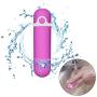 Bullet Vibrator, Wand Massager Powerful for Women Couple with 10 Modes Waterproof Rechareable, Purple Adult Toys