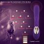 Rabbit Dildo Vibrator G Spot for Clitoris Stimulation, Waterproof Clit Stimulator with 10 Vibration Modes Quiet Motor for Women USB Magnetic Rechargeable
