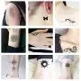 Temporary Tattoos Black Fake Tattoo Stickers Words Flowers Tree Owl Body Hand Neck Wrist Art Fashion Tattoos Removable Waterproofing 30 Sheets (color 4) Temporary Tattoos Black Fake Tattoo Stickers Words Flowers Tree Owl Body Hand Neck Wrist Art Fashion Tattoos Removable Waterproofing 30 Sheets (color 4)