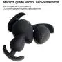Anal Plug Silicone Butt Plug,Riodong Anal Sex Toys in Black (Three-piece Suit) Anal Plug Silicone Butt Plug,Riodong Anal Sex Toys in Black (Three-piece Suit)