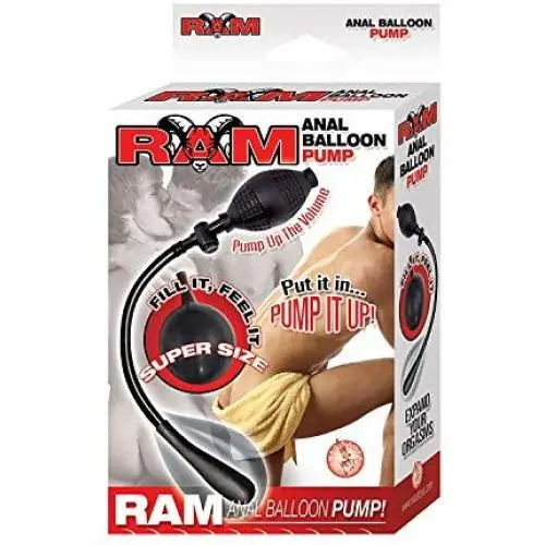RAM Anal Balloon Pump, Black RAM Anal Balloon Pump, Black