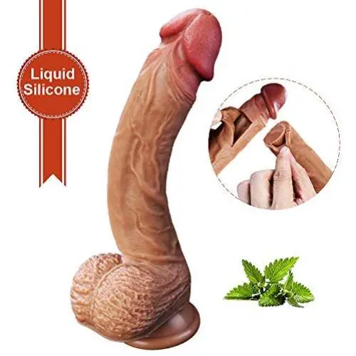8.3 Realistic Dildo Dual-Layer Liquid Silicone Dildo with Strong Suction Cup,Oixgirl Lifelike Penis Sex Toy Flexible G Spot Dildo with Curved Shaft and Balls 8.3 Realistic Dildo Dual-Layer Liquid Silicone Dildo with Strong Suction Cup,Oixgirl Lifelike Penis Sex Toy Flexible G Spot Dildo with Curved Shaft and Balls