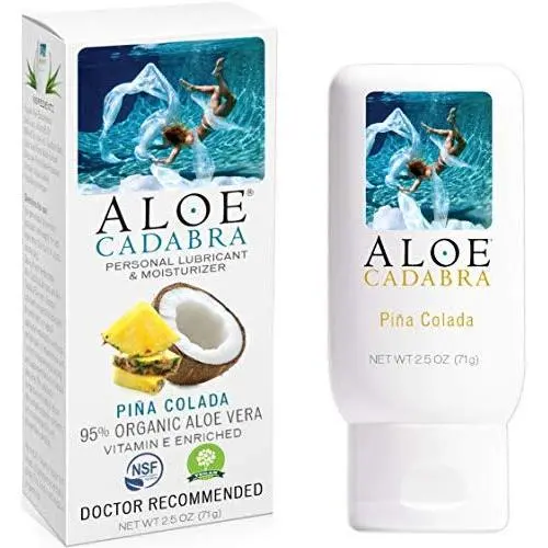 Aloe Cadabra Organic Lube, Pina Colada, 2.5 Ounce Aloe Cadabra Organic Lube, Pina Colada, 2.5 Ounce